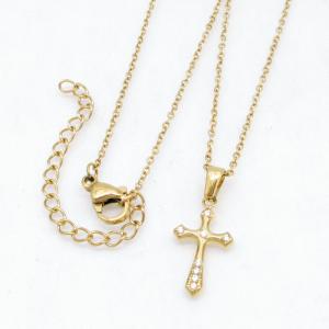 Stainless Steel Stone Necklace - KN303259-KD