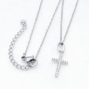 Stainless Steel Stone Necklace - KN303260-KD
