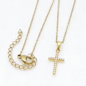 Stainless Steel Stone Necklace - KN303261-KD