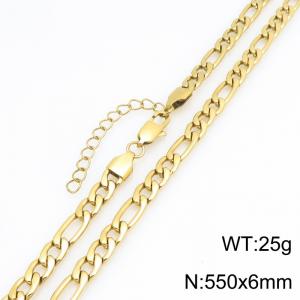 Fashionable jewelry stainless steel NK chain necklace suitable for daily wear - KN303320-KGM