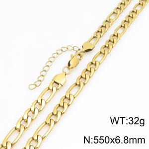 Fashionable jewelry stainless steel NK chain necklace suitable for daily wear - KN303322-KGM