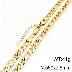 Fashionable jewelry stainless steel NK chain necklace suitable for daily wear - KN303324-KGM
