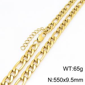 Fashionable jewelry stainless steel NK chain necklace suitable for daily wear - KN303328-KGM