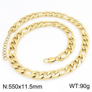 Fashionable jewelry stainless steel NK chain necklace suitable for daily wear - KN303330-KGM
