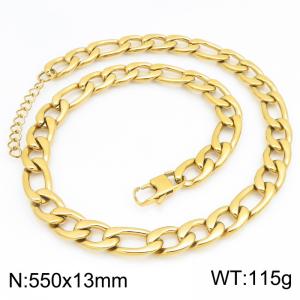 Fashionable jewelry stainless steel NK chain necklace suitable for daily wear - KN303332-KGM