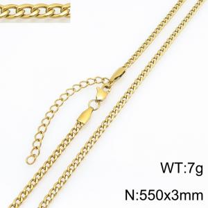Fashionable jewelry stainless steel NK chain necklace suitable for daily wear - KN303338-ZJZL