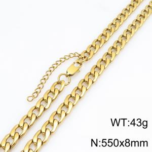 Fashionable jewelry stainless steel NK chain necklace suitable for daily wear - KN303350-ZJZL