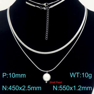Stainless Steel Necklace - KN303454-Z
