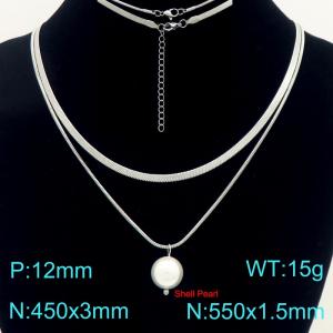 Stainless Steel Necklace - KN303456-Z