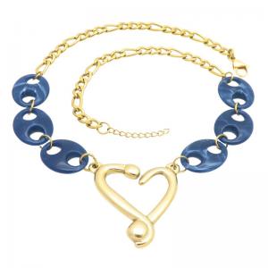 SS Gold-Plating Necklace - KN304063-NJ