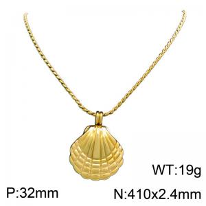 SS Gold-Plating Necklace - KN304159-SP