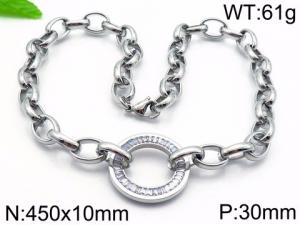 Stainless Steel Necklace - KN30463-Z