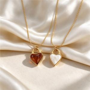 SS Gold-Plating Necklace - KN304658-SXSJ