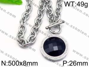 Stainless Steel Necklace - KN30481-Z