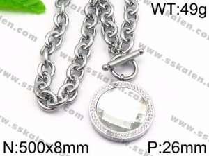 Stainless Steel Necklace - KN30482-Z