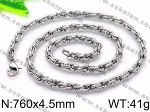 Stainless Steel Necklace - KN30644-Z