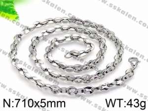 Stainless Steel Necklace - KN30655-Z