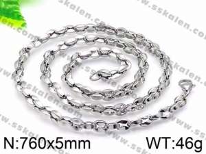 Stainless Steel Necklace - KN30656-Z