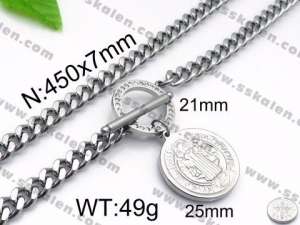 Stainless Steel Necklace - KN31875-Z