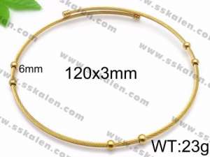 SS Gold-Plating Necklace - KN31876-Z