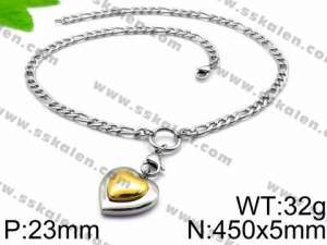 SS Gold-Plating Necklace - KN32852-Z