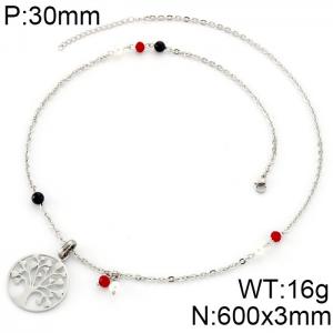 Stainless Steel Necklace - KN34027-K