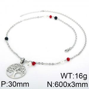 Stainless Steel Necklace - KN34029-K