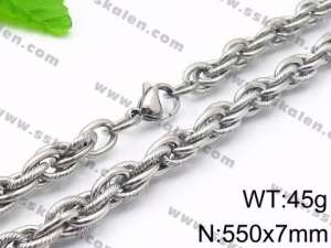 Stainless Steel Necklace - KN34219-KJ