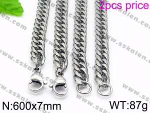 Stainless Steel Necklace - KN34244-KJ