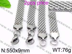 Stainless Steel Necklace - KN34251-KJ