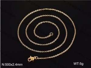 Staineless Steel Small Gold-plating Chain - KN35436-Z