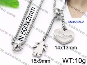 Stainless Steel Necklace - KN35529-Z