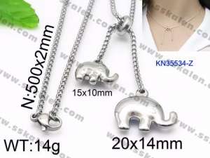 Stainless Steel Necklace - KN35534-Z