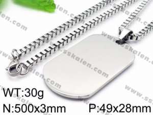 Stainless Steel Necklace - KN35682-Z