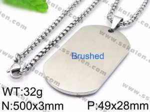 Stainless Steel Necklace - KN35683-Z