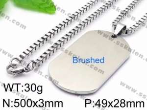 Stainless Steel Necklace - KN35685-Z