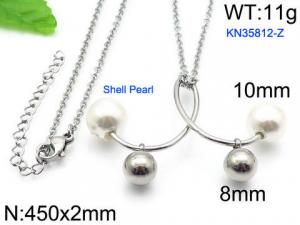 Stainless Steel Necklace - KN35812-Z