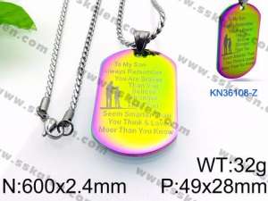 Stainless Steel Necklace - KN36108-Z