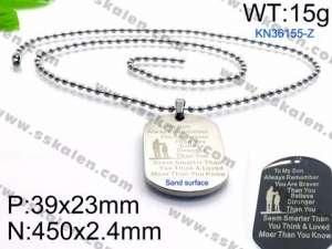 Stainless Steel Necklace - KN36155-Z