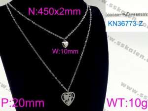 Stainless Steel Necklace - KN36773-Z