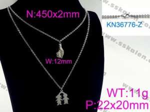 Stainless Steel Necklace - KN36776-Z