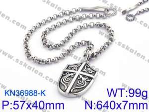 Stainless Steel Necklace - KN36988-K