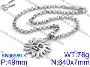 Stainless Steel Necklace - KN36989-K