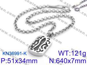 Stainless Steel Necklace - KN36991-K