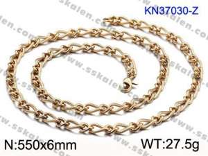 SS Gold-Plating Necklace - KN37030-Z