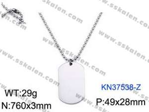 Stainless Steel Necklace - KN37538-Z