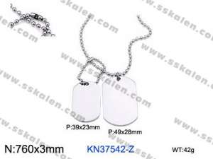 Stainless Steel Necklace - KN37542-Z