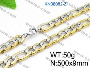 SS Gold-Plating Necklace - KN38082-Z