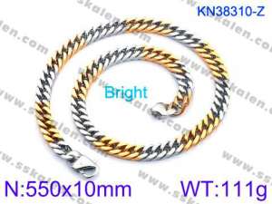 SS Gold-Plating Necklace - KN38310-Z