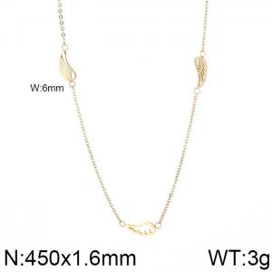 SS Gold-Plating Necklace - KN38761-K